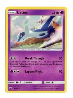Latios 41/73 Holo Rare Holo Shining Legends Pokemon LP - Image 1