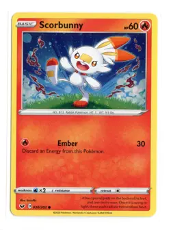 Scorbunny - (Cosmos Holo) 030/202 Promo Holo Blister Exclusives Pokemon NM - Image 1
