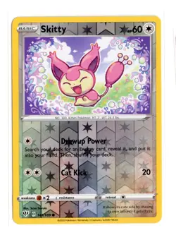 Skitty 141/189 Common Reverse Holo SWSH03: Darkness Ablaze Pokemon NM - Image 1