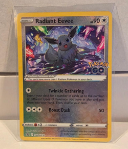 2022 Pokemon Go SWSH Black Star Promo Radiant Eevee #SWSH230 - Image 1