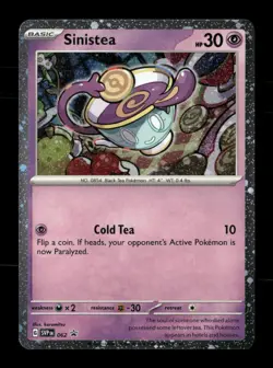 Sinistea 062 Holo Scarlet & Violet Promo NM/M Pokemon - Image 1