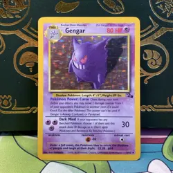 Gengar 5/62 Holo Rare Fossil Pokemon Unlimited Holo LP - Image 1