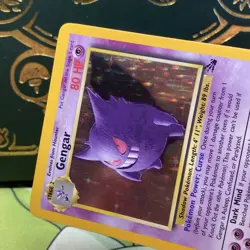 Gengar 5/62 Holo Rare Fossil Pokemon Unlimited Holo LP - Image 3