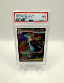 Mega Charizard X EX #109/094 Ultra Rare Phantasmal Flames Pokemon 2025 PSA 9 - Image 3