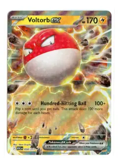 Voltorb ex 058/217 Double Rare Holo ME: Ascended Heroes Pokemon NM - Image 1