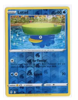 Lotad 032/203 Common Reverse Holo SWSH07: Evolving Skies Pokemon LP - Image 1