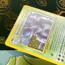 Giovanni's Nidoking 7/132 Holo Rare Gym Challenge Pokemon Holo SWIRL LP - Image 4