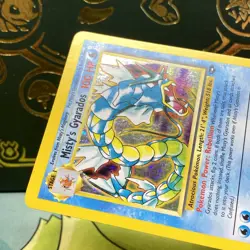 Misty's Gyarados 13/132 Holo Rare Gym Challenge Pokemon Holo SWIRL LP + NM - - Image 5