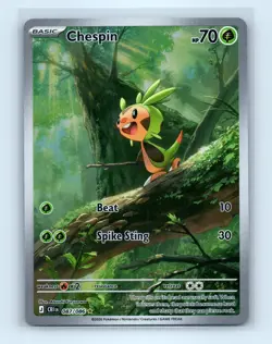 Pokemon tcg ME04: Chaos Rising Chespin Near Mint or Better - Image 1