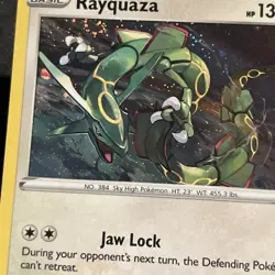 Pokemon TCG Rayquaza - SWSH029 Sword & Shield Black Star Promo NM DOUBLE SWIRL - Image 1