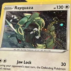 Pokemon TCG Rayquaza - SWSH029 Sword & Shield Black Star Promo NM DOUBLE SWIRL - Image 2