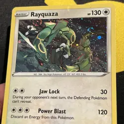 Pokemon TCG Rayquaza - SWSH029 Sword & Shield Black Star Promo NM DOUBLE SWIRL - Image 3