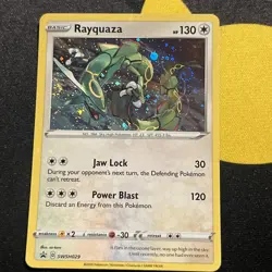 Pokemon TCG Rayquaza - SWSH029 Sword & Shield Black Star Promo DOUBLE SWIRL - Image 2