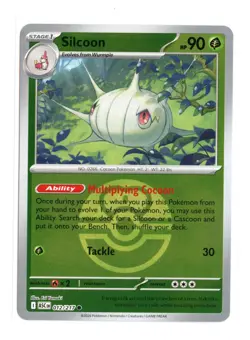 Silcoon (Love Ball) 012/217 Common Reverse Holo ME: Ascended Heroes Pokemon NM - Image 1