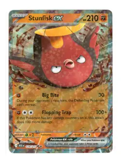 Stunfisk ex 114/217 Double Rare Holo ME: Ascended Heroes Pokemon NM - Image 1
