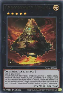 Yugioh DAMA-EN044 - Chronomaly Vimana - Ultra Rare - Image 1