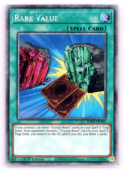 Rare Value - RA03-EN182 - Platinum Secret Rare - 1st Edition Yugioh - Image 1