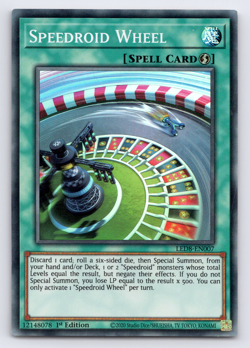 LP Speedroid Wheel - LED8-EN007 - Super Rare - 1st Edition - Yugioh - Image 1