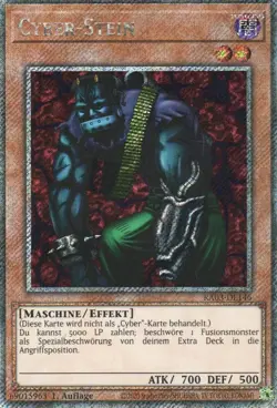 yugioh Cyber-Stein RA03-DE146 PLATINUM SECRET RARE DEUTSCH - Image 1