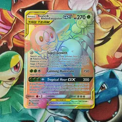 Pokemon Tcg - Rowlet & Alolan Exeggutor Gx 237/236 Hyper Rare Unified Minds NM - Image 1