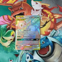 Pokemon Tcg - Rowlet & Alolan Exeggutor Gx 237/236 Hyper Rare Unified Minds NM - Image 2
