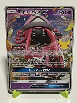 Pokemon Tapu Lele GX 60/145 Celebrations Classic Collection NM Condition - Image 1