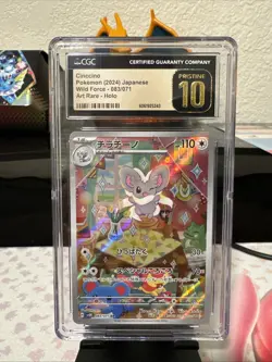 CGC 10 Pristine Cinccino 083/071 AR Art Rare Wild Force sv5K Pokemon Card - Image 1
