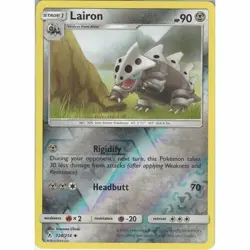 POKEMON CARD REVERSE HOLO LAIRON 124/214 NO 305 IRON ARMOR POKEMON TCG CCG - Image 1