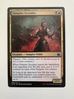 Vampire Socialite MTG Magic the Gathering Card NM Near Mint MID - Image 1