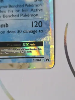 Blastoise EX 21/108 Pokemon Card XY Evolutions Holo Rare TCG ENG - Image 2
