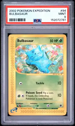 2002 Pokemon Expedition 94 Bulbasaur PSA MINT 9 - Image 1