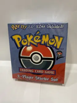 VINTAGE Pokemon Base Set 2 - Player Starter Set Play It Cd-rom Theme Deck Sealed - Image 1