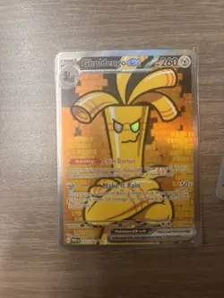 Pokemon TCG Paradox Rift Gholdengo ex 252/182 Full Art + Gimmighoul 198/182 - Image 2