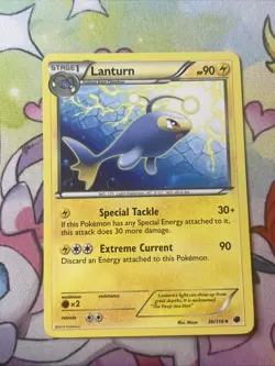 Lanturn - 36/116 - 2013 Uncommon Plasma Freeze Pokemon Card LP - Image 1