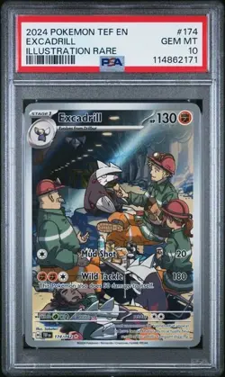 2024 POKEMON TEF EN-TEMPORAL FORCES #174 EXCADRILL ILLUSTRATION RARE - Image 1
