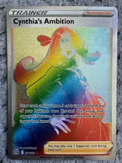 Cynthia's Ambition 178/172 Rainbow Rare Brilliant Stars Pokemon NM - Image 1