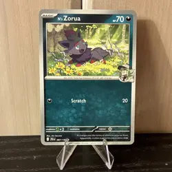 Pokemon TCG N's Zorua 097/159 Journey Together Illustration Rare Holo Eng 70HP - Image 1