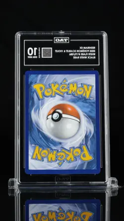 Reshiram EX 173/086 White Flare Holo Black White Rare EN 2025 - TAG 10 Gem Mint - Image 2