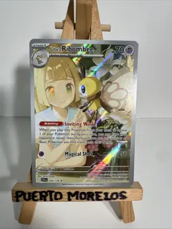 Pokemon Lillie's Ribombee Illustration Rare Holo Sv09 Journey Together 164/159 - Image 1
