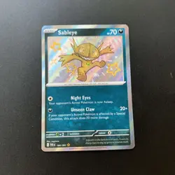 Pokemon TCG Sableye 184/091 S&V: Paldean Fates Shiny Holo Rare - Image 1