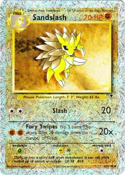 Sandslash - 62/110 - Uncommon - Reverse Holo DMG, English Pokemon Legendary Coll - Image 1