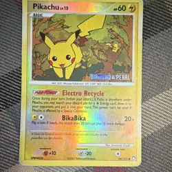Pokemon TCG Pikachu 94/123 Mysterious Treasures Reverse Holo 60 HP Basic - Image 1
