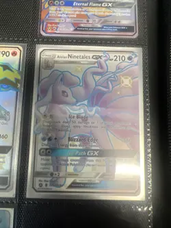 Alolan Ninetales GX SV53/SV94 Hidden Fates Shiny Rare Pokemon TCG NM - Image 1