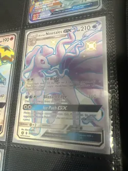 Alolan Ninetales GX SV53/SV94 Hidden Fates Shiny Rare Pokemon TCG NM - Image 3