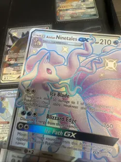 Alolan Ninetales GX SV53/SV94 Hidden Fates Shiny Rare Pokemon TCG NM - Image 5