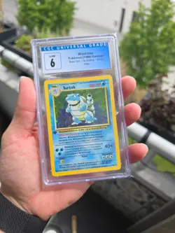 Turtok Blastoise Pokemon Base Set- 1st Edition 2/102 1999 German Holo - Image 1