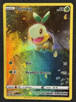 Turtwig GG31/GG70 NM Crown Zenith Galarian Gallery Holo Pokemon Full Art - Image 1