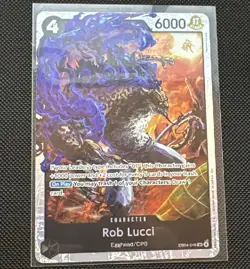 Rob Lucci EB04-048 SR Foil NM One Piece Adventure on Kami's Island - Image 1