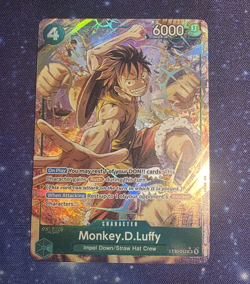 Bandai One Piece Monkey.D.Luffy ST30-012 Super Rare Alt Art Foil 6000 Power - Image 1