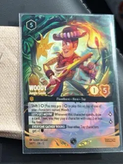 Woody - Jungle Guide (Store Championship) 54 Disney Lorcana Promo Cards Holo - Image 1